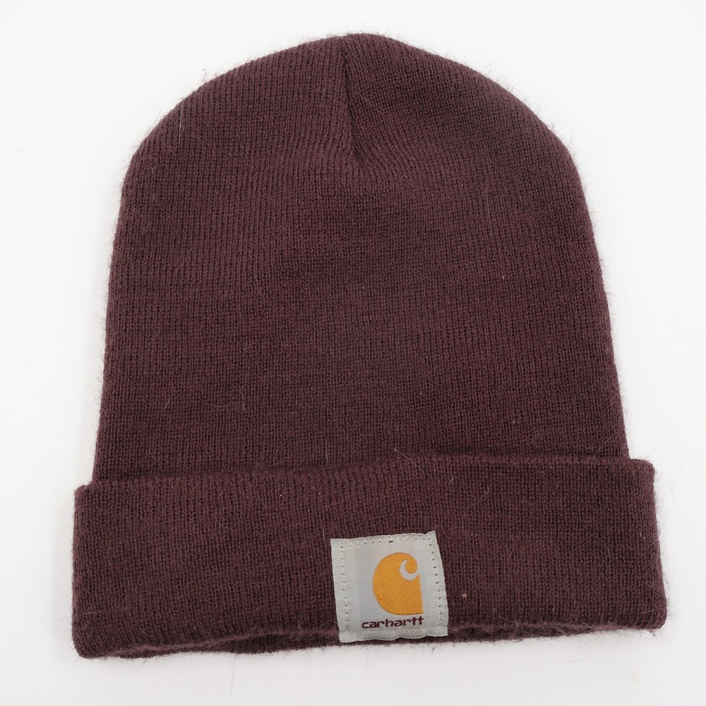 Carhartt Watch Hat Beanie Unisex OS Burgundy Vintage Made in USA A18 643